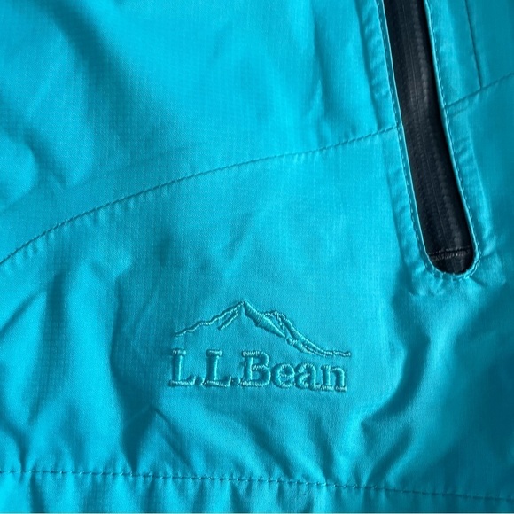LL Bean Challenger 3 in 1 Waterproof Winter Jacket Ski Blue Primaloft Medium - Picture 6 of 11